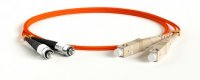 Hyperline Патч-корд волоконно-оптический (шнур) MM 62.5/125, FC-SC, 2.0 мм, duplex, LSZH, 1 м, FC-D2-62-FC/PR-SC/PR-H-1M-LSZH-OR