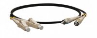 Hyperline Патч-корд волоконно-оптический (шнур) MM 62.5/125, LC-ST, 2.0 мм, duplex, LSZH, FC-D2-62-LC/PR-ST/PR-H-5M-LSZH-BK