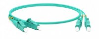 Hyperline Патч-корд волоконно-оптический (шнур) MM 50/125(OM3), LC-LC, duplex, 10G/40G, LSZH, 20 м, FC-D2-503-LC/PR-LC/PR-H-20M-LSZH-AQ