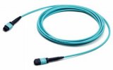 Hyperline Патч-корд волоконно-оптический MPO (мама) - MPO (мама), тип B, 12 волокон, 50/125 (OM3), 40/100G, LSZH, 15 м, FHD-MC3-503-MPOF12/PS-MPOF12/PS-B-15M-LSZH-AQ