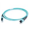 Hyperline Патч-корд волоконно-оптический MPO (папа)-MPO (папа), тип A, 12 волокон, 50/125 (OM3), 40/100G, LSZH, 3 м, FHD-MC3-503-MPOM12/PS-MPOM12/PS-A-3M-LSZH-AQ