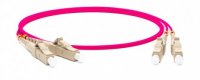 Hyperline Патч-корд волоконно-оптический (шнур) MM 50/125(OM4), LC-LC, duplex, 10G/40G, LSZH, 1 м, FC-D2-504-LC/PR-LC/PR-H-1M-LSZH-MG