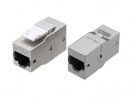 Hyperline Проходной адаптер (coupler), RJ-45(8P8C) формата Keystone Jack, категория 6, 4 пары, экранированный, CA2-KJ-C6-SH-BK