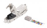 Hyperline Проходной адаптер (coupler), категория 6, полный экран, IDC, CA3-IDC-C6-SH-F-SL