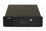 Hyperline 495790 TDR3-3U-460-RAL9004 Полка (ящик) для документов с замком, 3U, 133х483х460мм