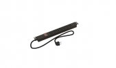 Hyperline 397032 SHE19-7IEC-S-2.5EU Блок розеток для 19" шкафов, горизонтальный, 7 розеток IEC320 C13