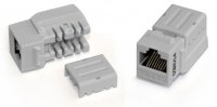 Hyperline 490102 KJNE-8P8C-C6A-90-GN Вставка Keystone Jack RJ-45(8P8C), категория 6A, 110 IDC