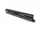 Hyperline 454711 CM-1U-ML16-COV Кабельный организатор металлический с крышкой, 19", 1U