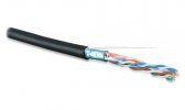 Hyperline 535853 FUTP4R-C6-S23-OUT-LSZH-BK-305 (305 м) Кабель витая пара, экранированный F/UTP