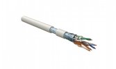 Hyperline 444614 FUTP4-C5E-S24-IN-LSZH-WH-305 (305 м) Кабель витая пара, экранированный F/UTP