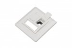 Hyperline 235097 FP-GTF-2AS-WH Рамка 80х80, для двух вставок формата Keystone Jack
