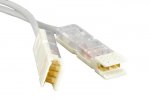 Hyperline Патч-корд 110 тип-110 тип, 2 пары, Cat.5, LSZH PC-110-110-2P-C5-1M-LSZH-GY