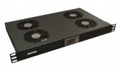 Hyperline 506150 TRFA-WB-MICR-4F-RAL9004 Модуль вентиляторный 19", 1U, глубиной 290мм