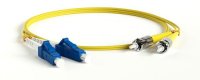 Hyperline Патч-корд волоконно-оптический (шнур) SM 9/125 FC-S2-9-LC/UR-ST/UR-H-1M-LSZH-YL