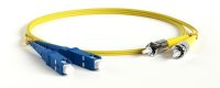 Hyperline Патч-корд волоконно-оптический (шнур) SM 9/125 FC-S2-9-SC/UR-ST/UR-H-1M-LSZH-YL