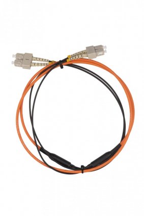 Фотография товара 'Hyperline 484778 FC-AWS1/D-50-SC/PR-SC/PR-H-1M-LSZH-OR Патч-корд волоконно-оптический (шнур) MM 50/125'