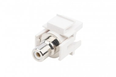Фотография товара 'Hyperline 246975 KJ1-RCA/WH-D-WH Вставка формата Keystone Jack с проходным адаптером RCA'