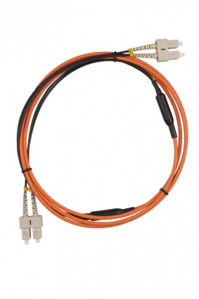 Фотография товара 'Hyperline 484764 FC-AWS1/D-50-SC/PR-SC/PR-H-2M-LSZH-OR Патч-корд волоконно-оптический (шнур) MM 50/125'