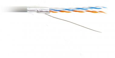 Фотография товара 'Hyperline Кабель витая пара, экранированная F/UTP, категория 5 FUTP2-C5-S24-IN-LSZH-GY-500'