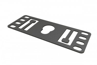 Фотография товара 'Hyperline 444557 PMR-1U-TM-RAL9005 Кронштейн 1U, Т-пазы и с перфорацией под крепеж типа "монетка"'