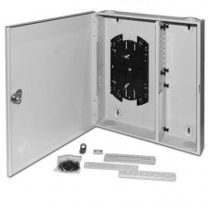 Фотография товара 'Hyperline Бокс оптический универсальный настенный, от 8 до 32 портов FO-WBX-4xSLT-W140H42-32UN-GY'