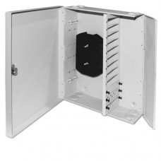 Фотография товара 'Hyperline Бокс оптический универсальный настенный, от 8 до 96 портов FO-WBX-12xSLT-W140H42-96UN-GY'
