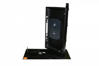 Фотография товара 'Hyperline Бокс оптический универсальный 19 FO-19R-1U-3xSLT-W140H42-24UN-BK'