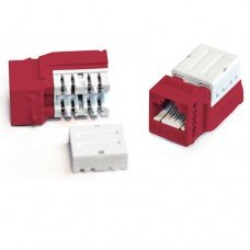 Фотография товара 'Hyperline Вставка Keystone Jack RJ-45 KJNE-8P8C-C6-90-RD'