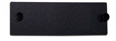 Фотография товара 'Hyperline 250388 FO-FR-W140H42-BK Лицевая панель (модуль) заглушка, черная'