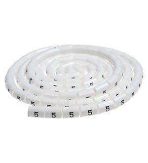 Фотография товара 'Hyperline Маркеры на кабель, круглые, цифра 5 OM-5.5-5'