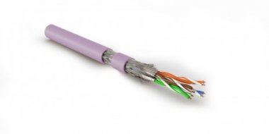 Фотография товара 'Hyperline Кабель витая пара, экранированная S/FTP, категория 7 (600 MHz), 4 пары (26 AWG), многожильный (patch), SFTP4-C7-P26-IN-LSZH-PK-500'