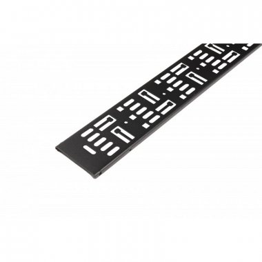 Фотография товара 'Hyperline 521379 CDV-TS-75x9-42U-RAL9005 Перфорированный вертикальный кабельный организатор-лоток 75х9 мм'