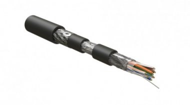 Фотография товара 'Hyperline Кабель для сетей Industrial Ethernet, категория 5e, 4x2x24 AWG, однопроволочные жилы (solid), F/UTP, бронированный, LSZH/NY, IFUTP4-C5E-S24/1-ARM/W-LSZH/NY-BK'