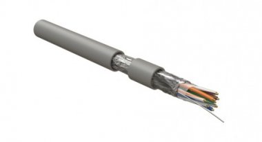 Фотография товара 'Hyperline Кабель для сетей Industrial Ethernet, категория 5e, 4x2x24 AWG, однопроволочные жилы (solid), F/UTP, PVC, IFUTP4-C5E-S24/1-FRPVC-GY'