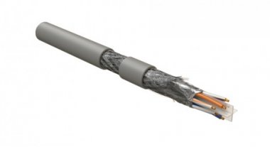 Фотография товара 'Hyperline Кабель для сетей Industrial Ethernet, категория 6, 4x2x24 AWG, многопроволочные жилы (patch), SF/UTP, PU, ISFUTP4-C6-P24/19-PU-GY'