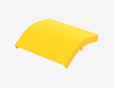 Фотография товара 'Hyperline 516350 FBTR-360-ERS45-CVR Крышка на угол 45° внешний (вниз) для оптического лотка 360мм'