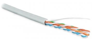 Фотография товара 'Hyperline Кабель витая пара, неэкранированная U/UTP, категория 5e UUTP4-C5E-S24-IN-LSZH-GY-100'