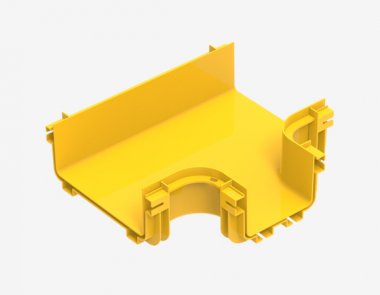 Фотография товара 'Hyperline 494925 FBTR-240-HTC120 Горизонтальный тройник 240-120-240 для оптического лотка'