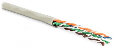 Фотография товара 'Hyperline Кабель витая пара, неэкранированная U/UTP, категория 5e UUTP4-C5E-P24-IN-LSZH-GY-100'