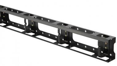 Фотография товара 'Hyperline Металлический вертикальный кабельный организатор с крышкой 32U, для шкафов TTB, TTR шириной 800 мм, CMV-32U-ML'