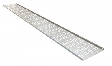 Фотография товара 'Hyperline Перфорированный вертикальный кабельный организатор-лоток 150х9 мм, высотой 1868 мм, для шкафа высотой 42U, CDV-150x9-42U-RAL7035'