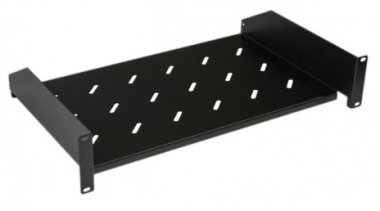 Фотография товара 'Hyperline Полка угловая с перфорацией 19", 2U, ширина 440 мм, глубина 300 мм, TAL3-2U-300-RAL9005'