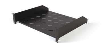 Фотография товара 'Hyperline Полка угловая с перфорацией 19", 2U, ширина 440 мм, глубина 400 мм, TAL3-2U-400-RAL9005'