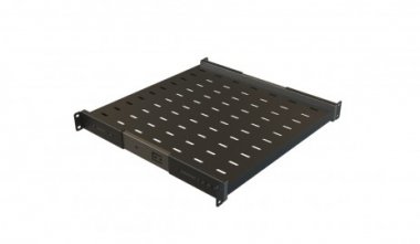 Фотография товара 'Hyperline Полка выдвижная c 19'' креплением, глубина 800 мм, нагрузка до 20 кг, для шкафов TTB глубиной 1000-1200мм, TSS3-800-RAL9004'