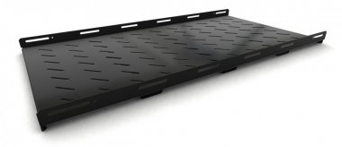 Фотография товара 'Hyperline 397134 TSH3H-1050-RAL9004 Полка стационарная усиленная, глубина 1050 мм'
