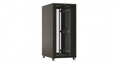 Фотография товара 'Hyperline 537196 TTBR-3788-DD-RAL9004 Шкаф напольный 19-дюймовый, 37U, 1833x800х800 мм'