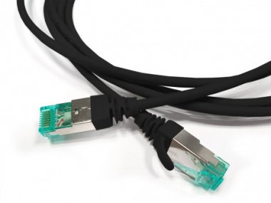 Фотография товара 'Hyperline Патч-корд S/FTP, категория 6a (100% Fluke Component Tested), 30AWG, LSZH, 2 м, PC-LPT-SFTP-RJ45-RJ45-C6A-2M-LSZH-BK'