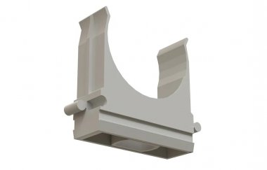 Фотография товара 'Hyperline 542089 FIC-SPC-20-GY Держатель клипса для труб D20 мм, серый'