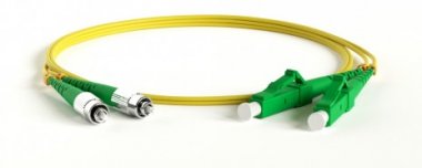 Фотография товара 'Hyperline Патч-корд волоконно-оптический (шнур) SM 9/125 (OS2), FC/APC-LC/APC, 2.0 мм, duplex, LSZH, FC-D2-9-FC/AR-LC/AR-H-3M-LSZH-YL'