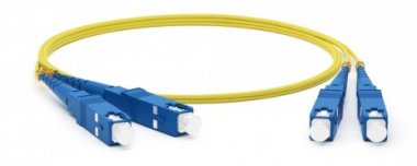 Фотография товара 'Hyperline Патч-корд волоконно-оптический (шнур) SM 9/125 (OS2), SC/UPC-SC/UPC, 2.0 мм, duplex, LSZH, FC-D2-9-SC/UR-SC/UR-H-1M-LSZH-YL'